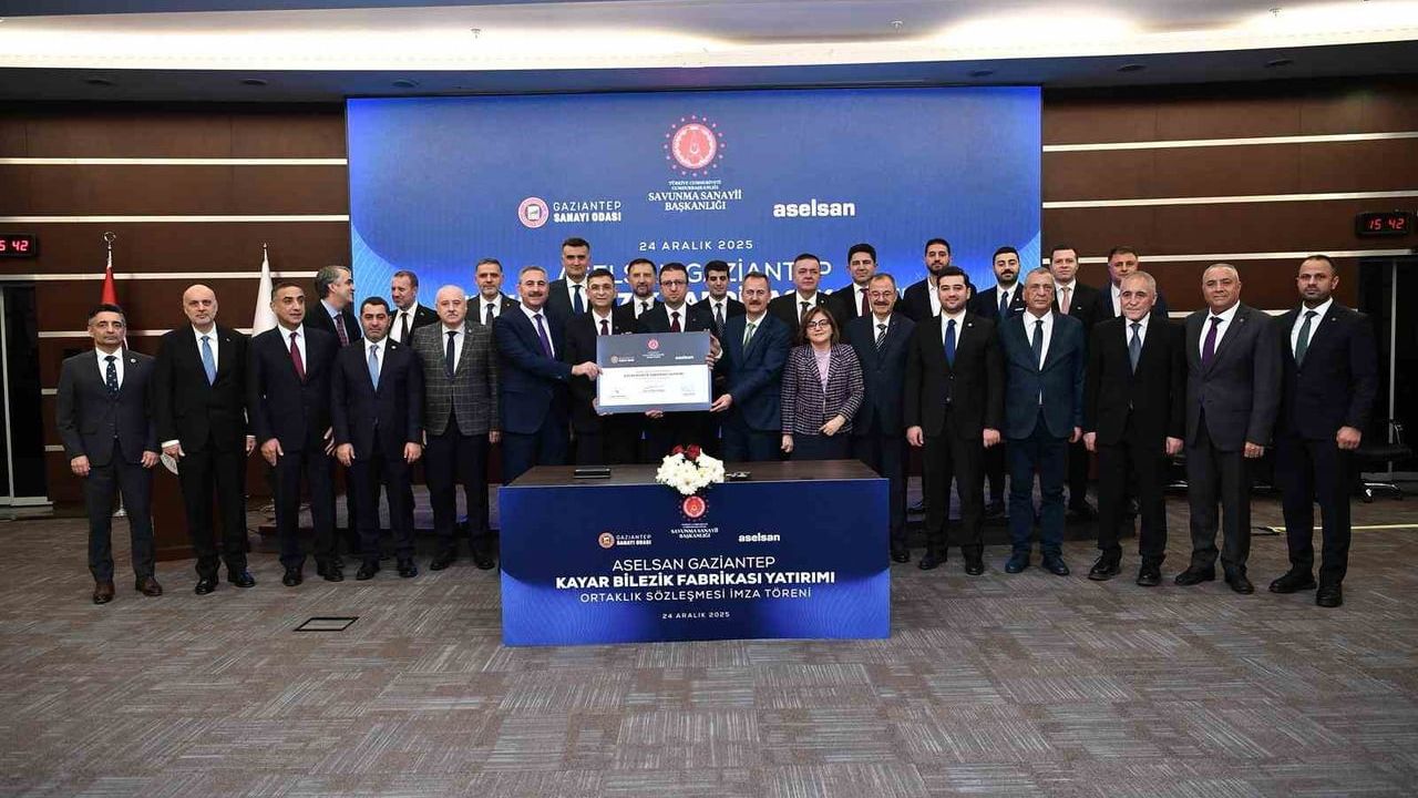 ASELSAN-GSO Ortaklığı: Gaziantep'te Kayar Bilezik Fabrikası İçin İmza Töreni