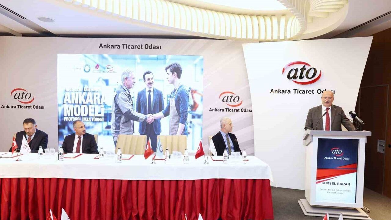 ATO ve 4 Kurumdan 'Mesleki Eğitimde Ankara Modeli' Protokolü: Nitelikli İş Gücü İçin İş Birliği