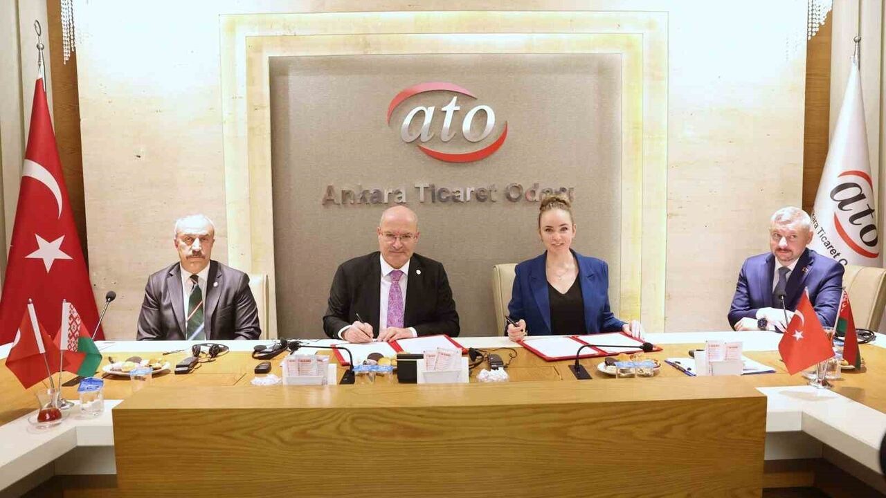 ATO ve Belarus Ticaret ve Sanayi Odası Ankara-Minsk İş Forumu'nda İyi Niyet Protokolü İmzaladı
