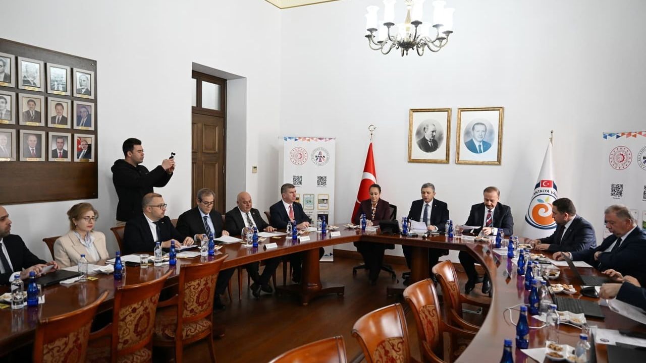 BAKA Aralık Yönetim Kurulu Toplantısı Antalya Valiliği'nde gerçekleştirildi