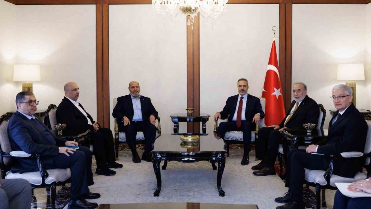 Bakan Fidan, Halil Hayye başkanlığındaki Hamas heyetiyle Ankara'da görüştü