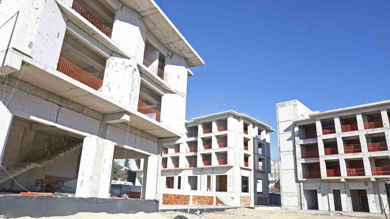 Balbey Mahallesi 1. Etap Kentsel Yenileme Projesi'nde İlk Etap Kaba İnşaatı Tamamlandı