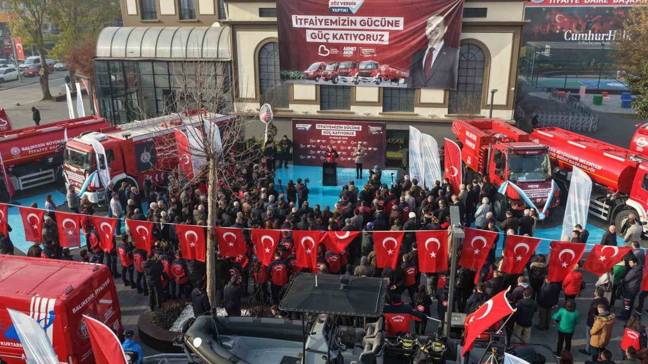 Balıkesir İtfaiye Teşkilatına 7 Yeni Modern Araç: Filo ve Kapasite Güçlendiriliyor
