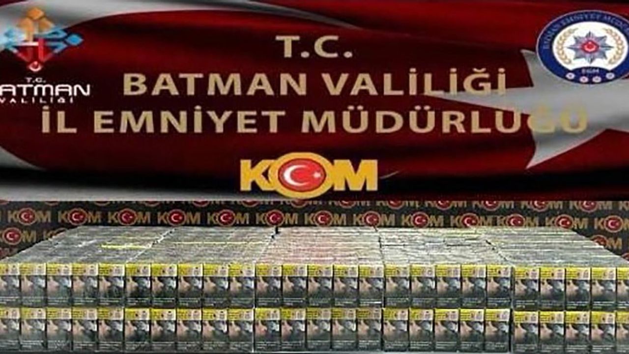 Batman'da uygulama noktasında 970 paket gümrük kaçağı sigara ele geçirildi