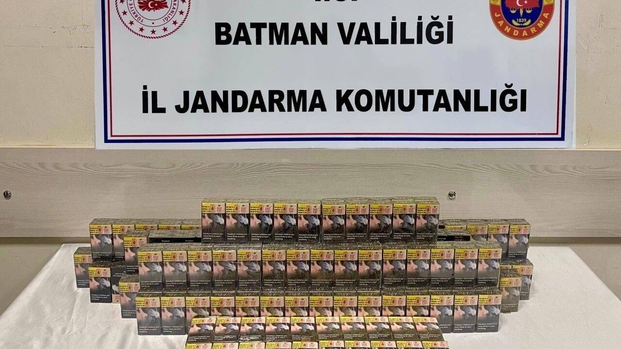 Batman’da yol kontrollerinde 4 bin 867 paket kaçak sigara ele geçirildi