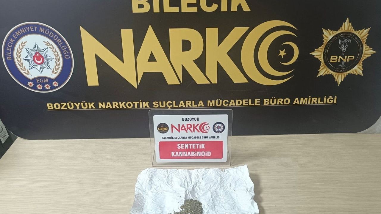 Bilecik'in Bozüyük ilçesinde uyuşturucu operasyonu: 1 gözaltı