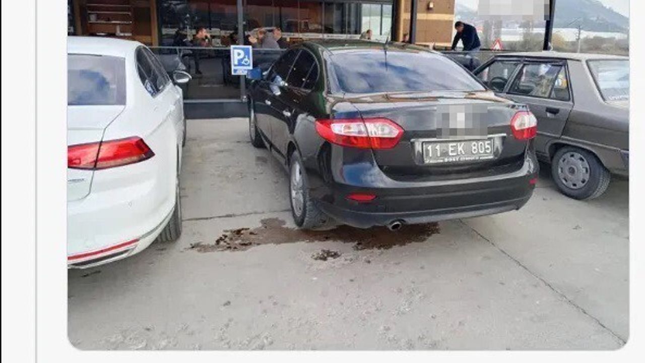 Bilecik'te 3 Aralık Dünya Engelliler Günü'nde engelli park yerine park eden resmi araca cezai işlem