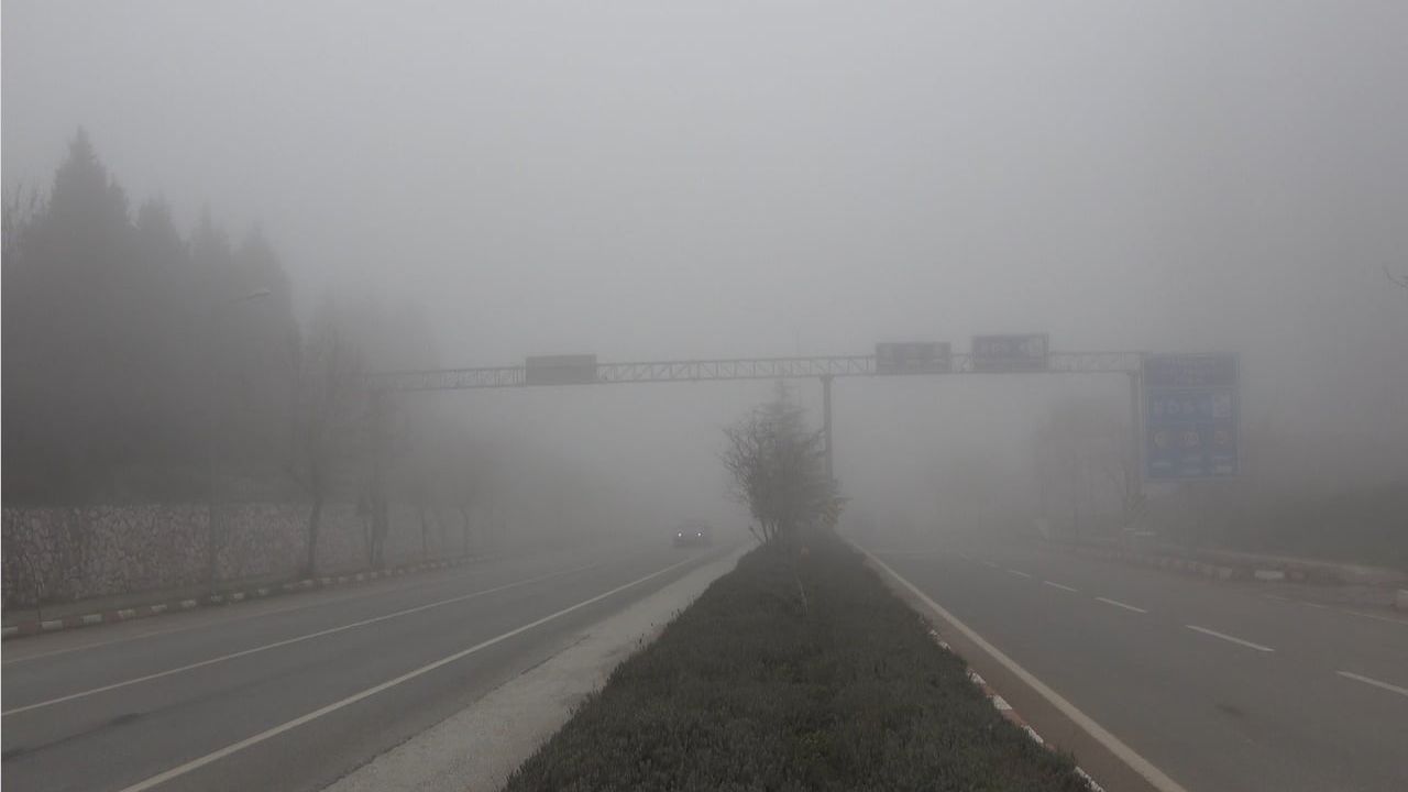 Bilecik'te sabah sisleri görüşü 20 metreye düşürdü