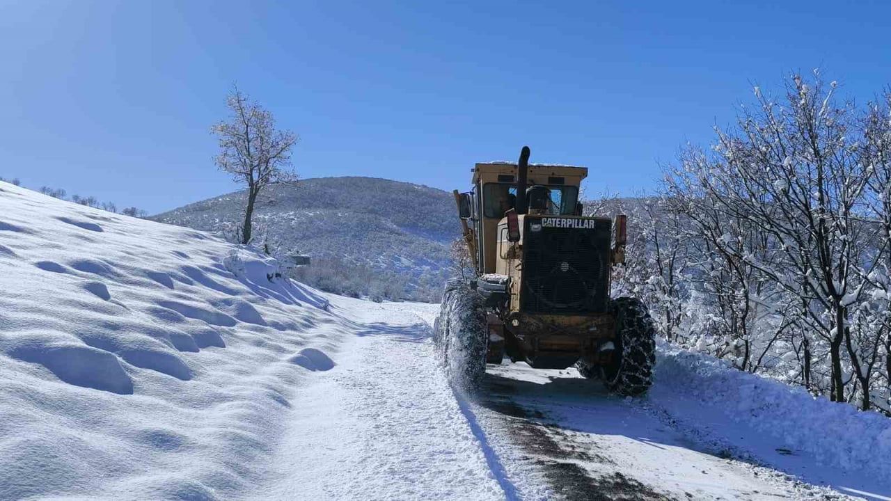 Bingöl'de kar yağışı 96 köy yolunu ulaşıma kapattı