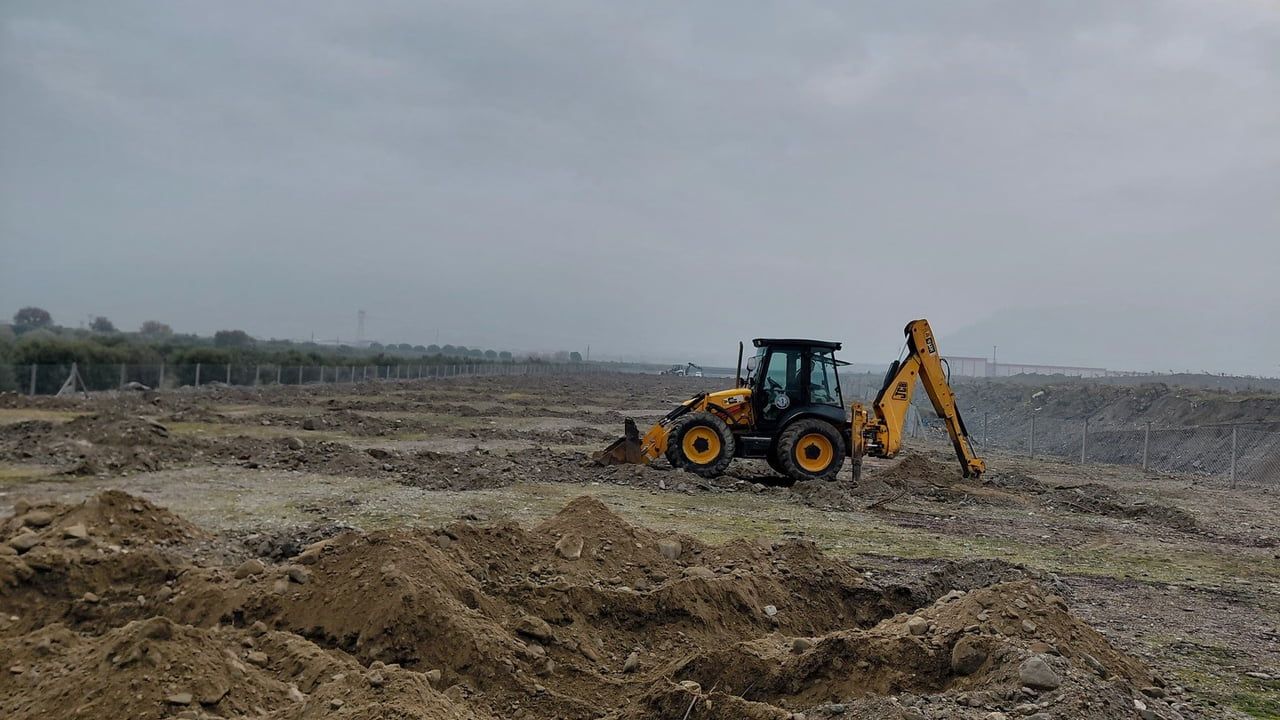 Buharkent’te 2. Etap İlek Bahçesi Projesi'nde altyapı çalışmaları sürüyor