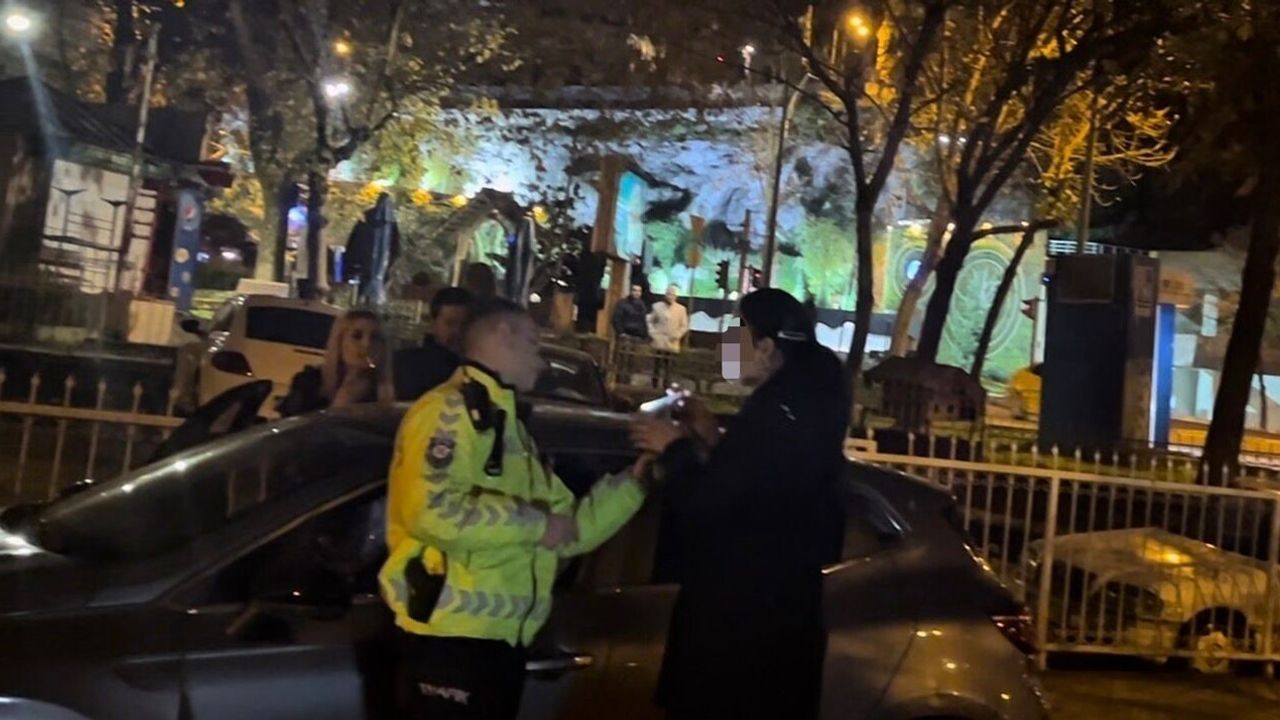 Bursa'da 1.96 promil alkollü sürücü uygulama noktasında polislere hakaret etti