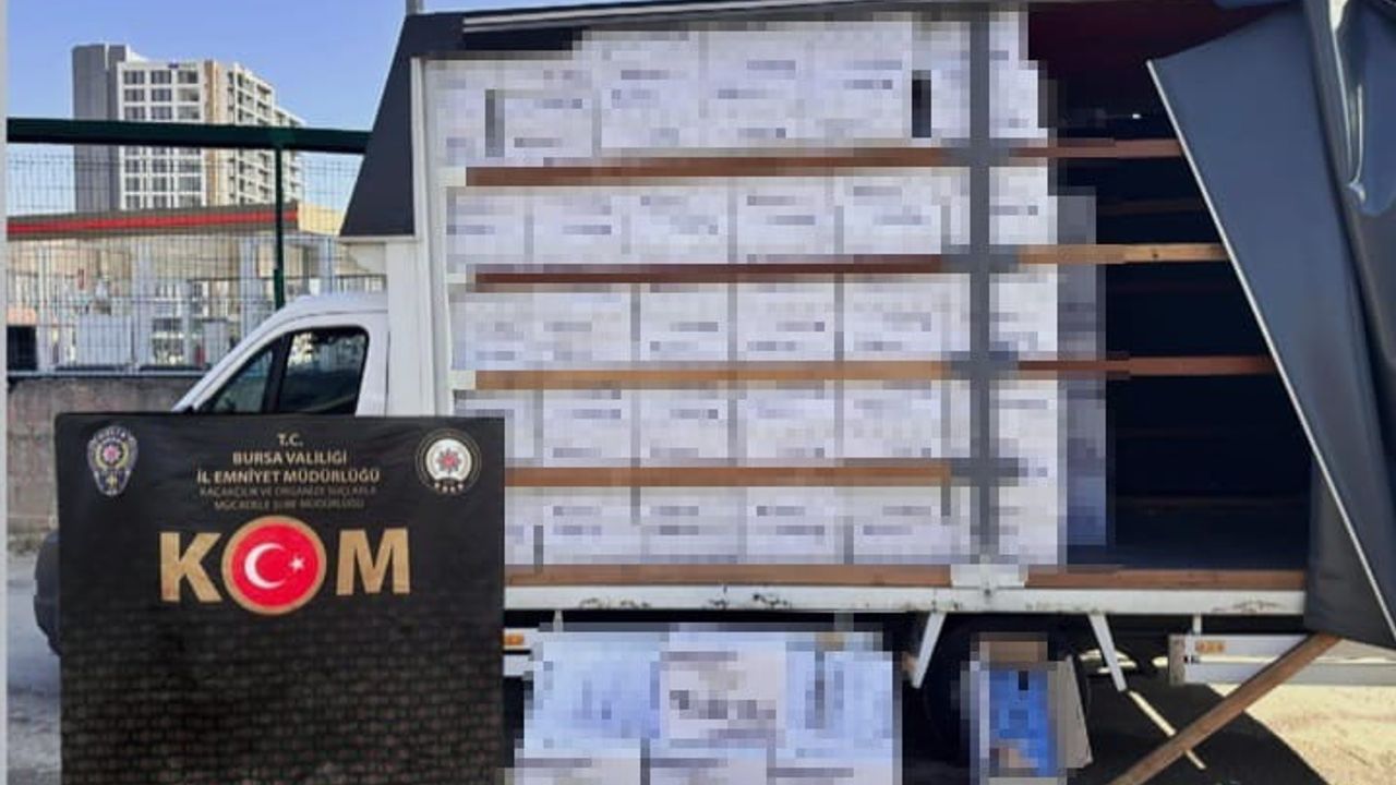 Bursa’da 3 milyon 410 bin adet kaçak makaron ele geçirildi