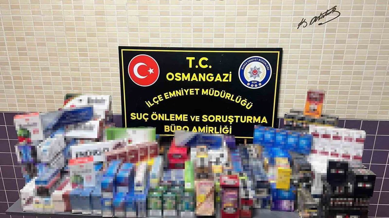 Bursa Osmangazi’de 2 bin adet gümrük kaçağı sigara ele geçirildi