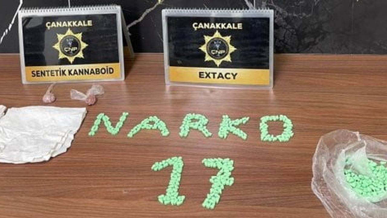 Çanakkale'de uyuşturucu operasyonları: 6 şüpheli tutuklandı, çok sayıda madde ele geçirildi