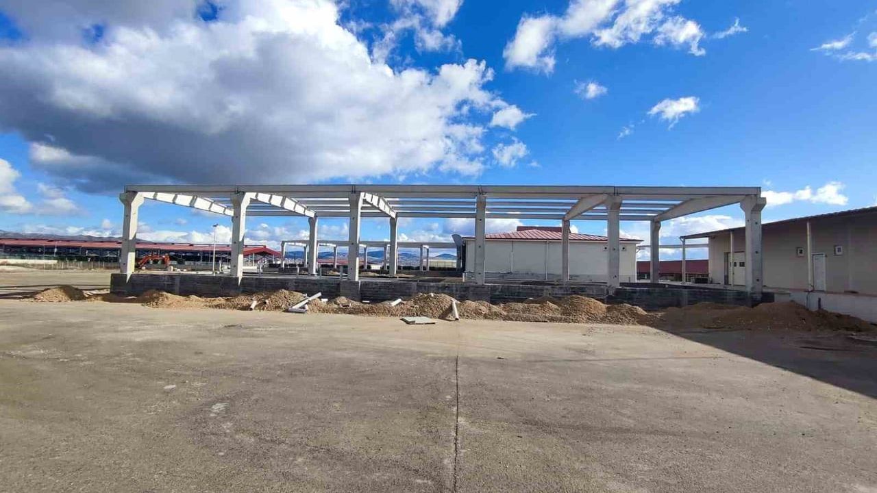 Çorum'da mezbaha atıklarından yıllık 5 milyon kutu kapasiteli kedi-köpek yaş mama tesisi inşaatı sürüyor