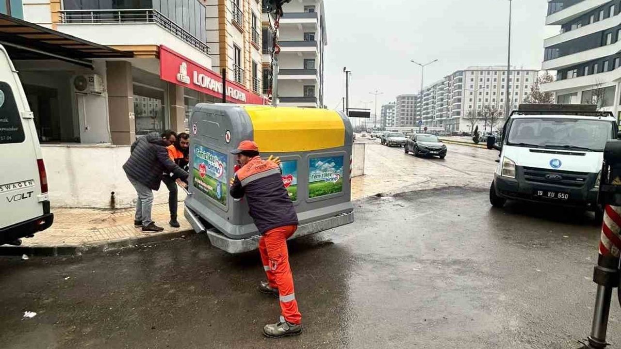 Çorum’da yeni nesil çöp konteynerleri yerleştiriliyor