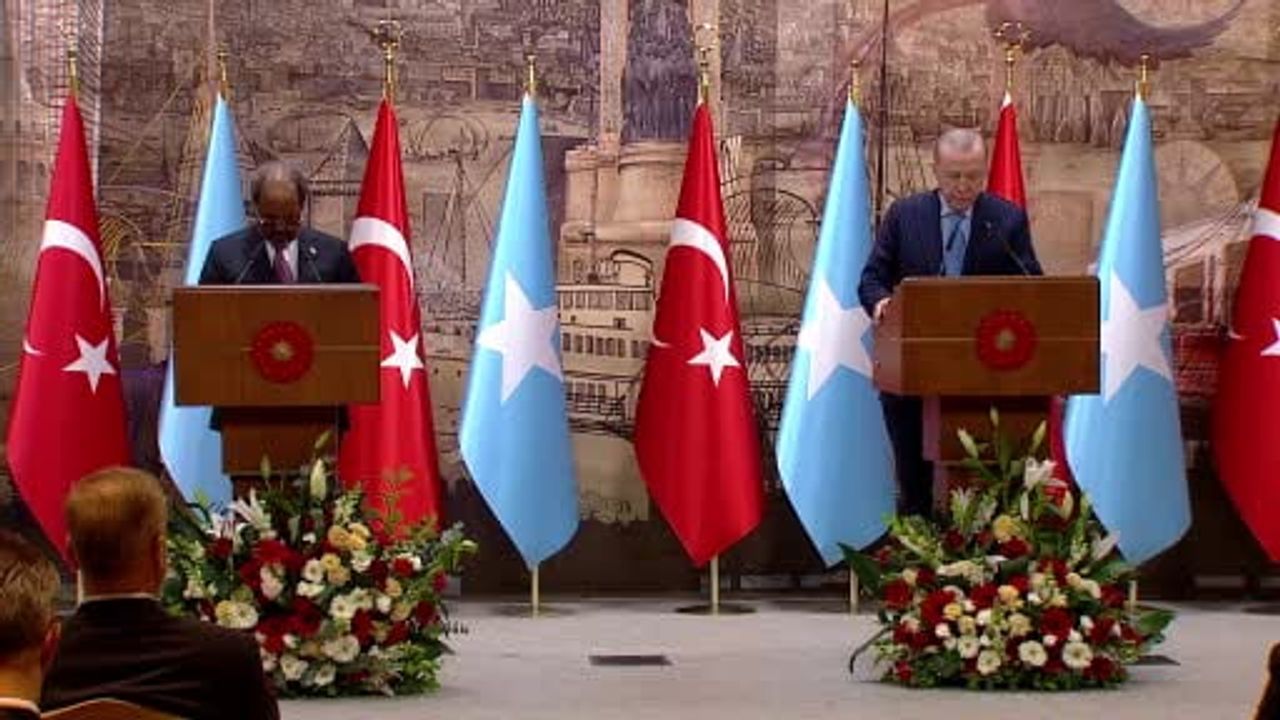 Cumhurbaşkanı Erdoğan, Somali Cumhurbaşkanı Mahmud ile ortak basın toplantısında konuştu
