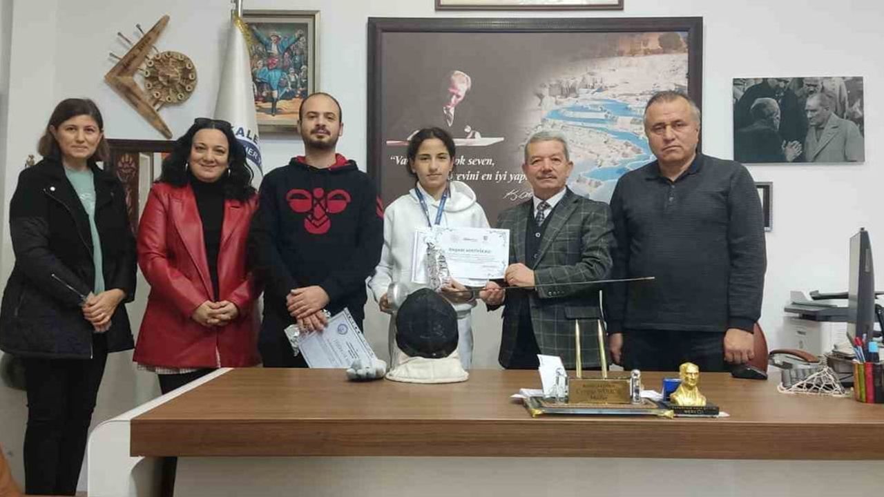 Denizlili eskrimci Meryem Koru, Konya Türkiye Kupası'nda U12 Epe Türkiye 6.'sı oldu