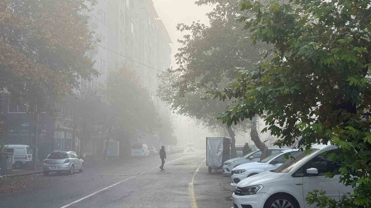Diyarbakır'da sabah lek yoğun sis uçak seferlerini geciktirdi