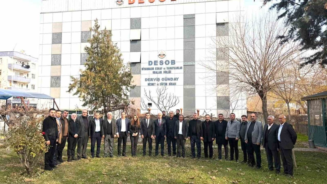 Diyarbakır Emniyet Müdürü Gökduman ve DESOB Başkanı Ebedinoğlu kent güvenliğini görüştü