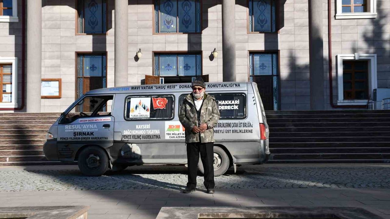 Dörtyol’un 'Elmacı Dede'si mandalinaları Mehmetçiğe ulaştırdı; askerlerin selamını Dörtyol'a iletti