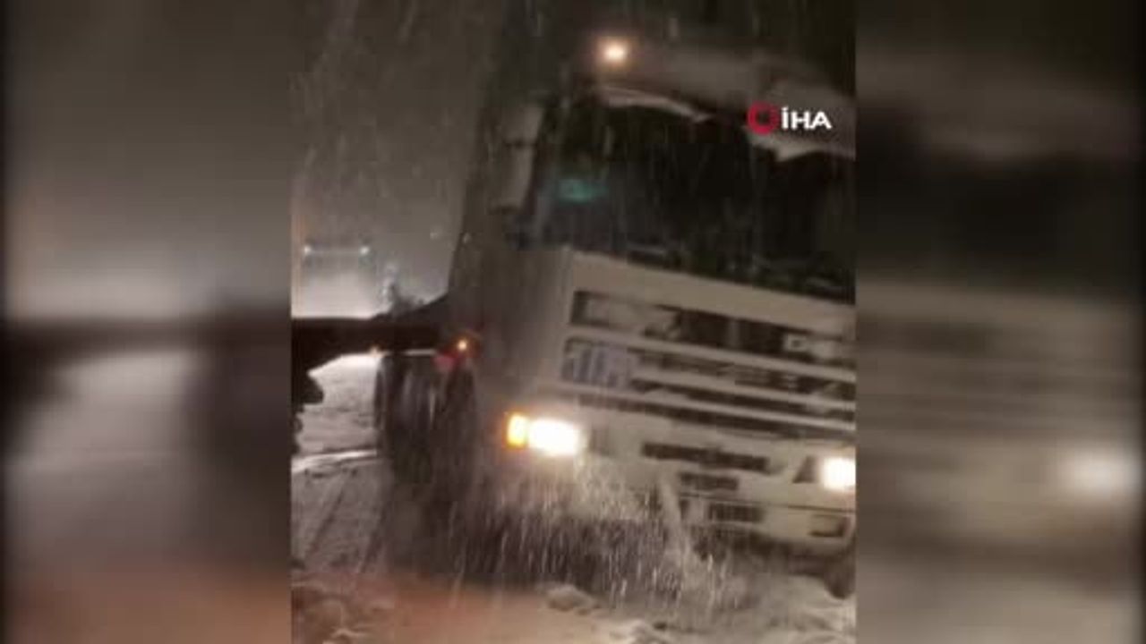 Düzce’de kar yağışı ulaşımı etkiledi: Bolu Dağı, Kabalak ve Yığılca yolları kısmen kapandı