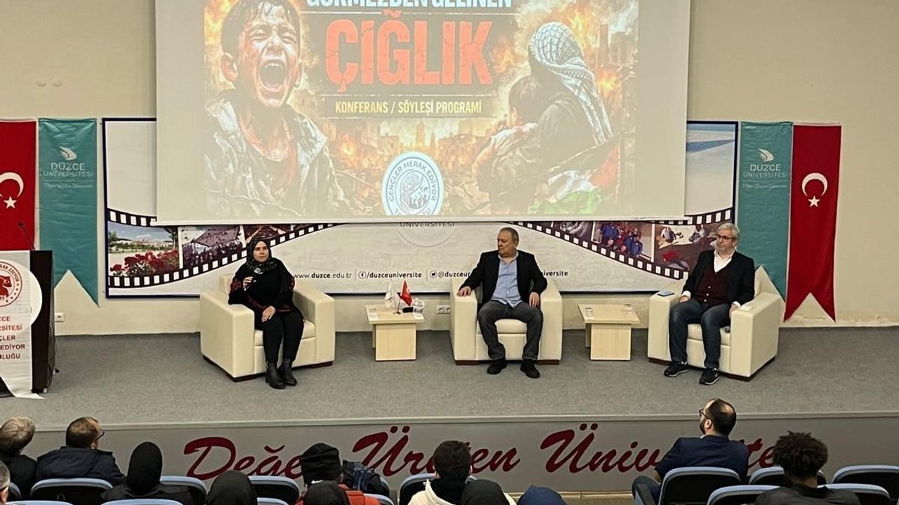 Düzce Üniversitesi'nde 'Gazze: Görmezden Gelinen Çığlık' konferansı düzenlendi