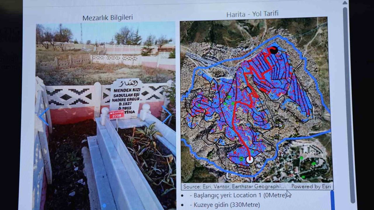 Elazığ'da Mezarlık Bilgi Sistemi: 49 bin 300 mezar dijital ortama taşındı