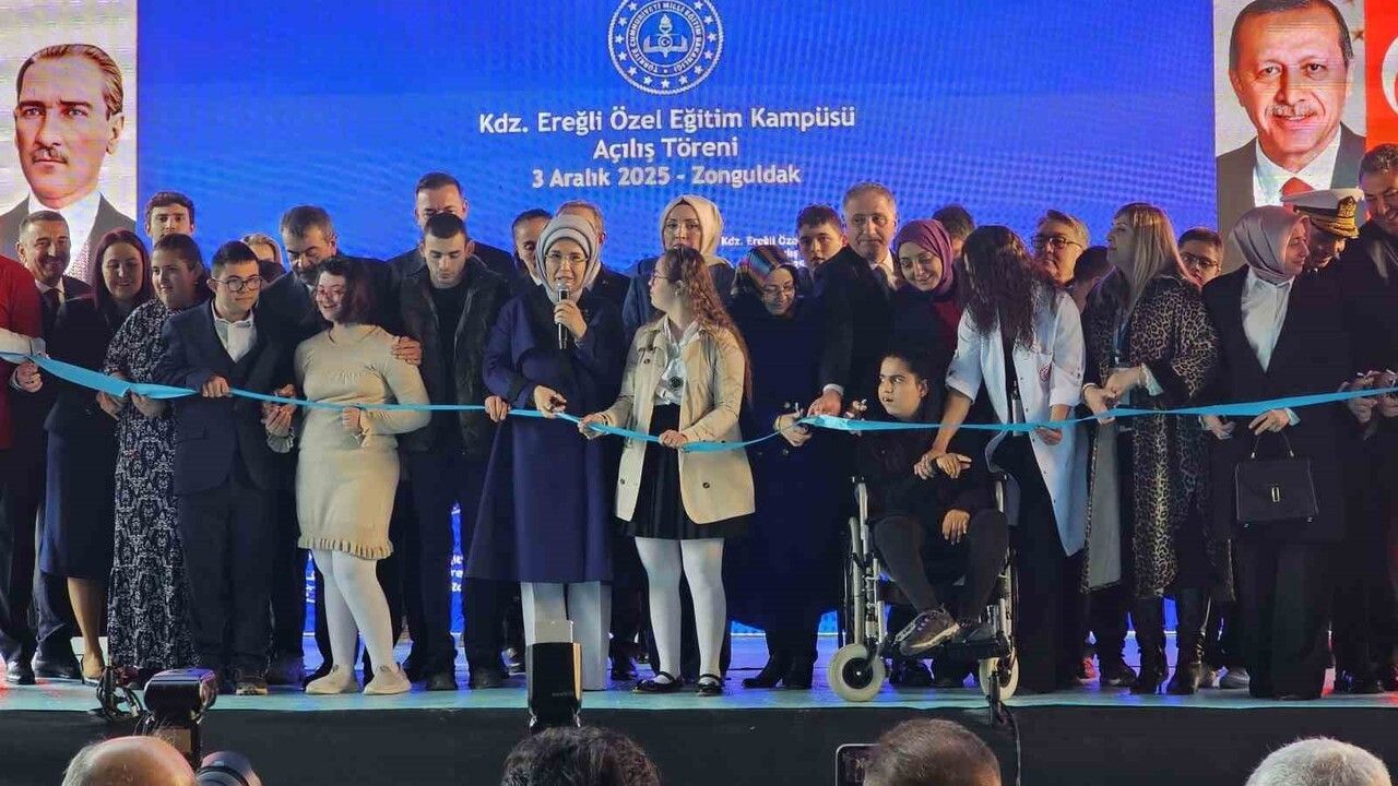 Emine Erdoğan, Karadeniz Ereğli Özel Eğitim Kampüsü'nün açılışına katıldı