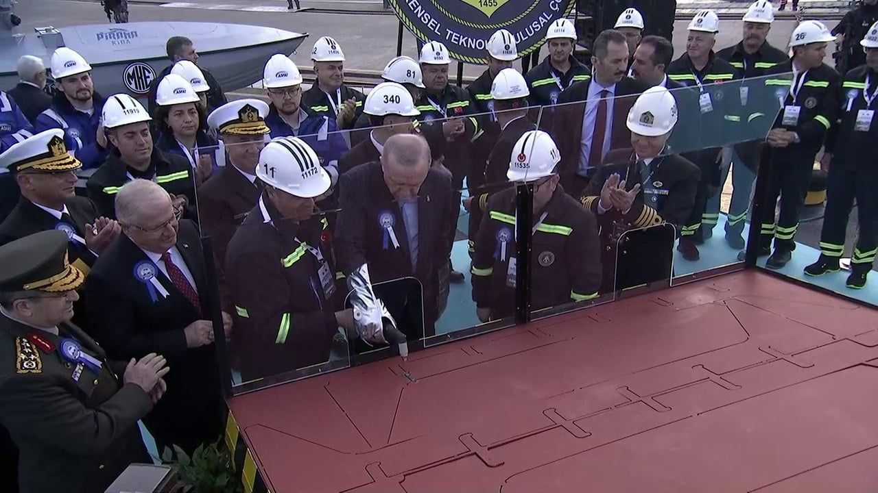 Erdoğan: Türkiye, kendi savaş gemisini geliştirip denize indiren 10 ülkeden biri