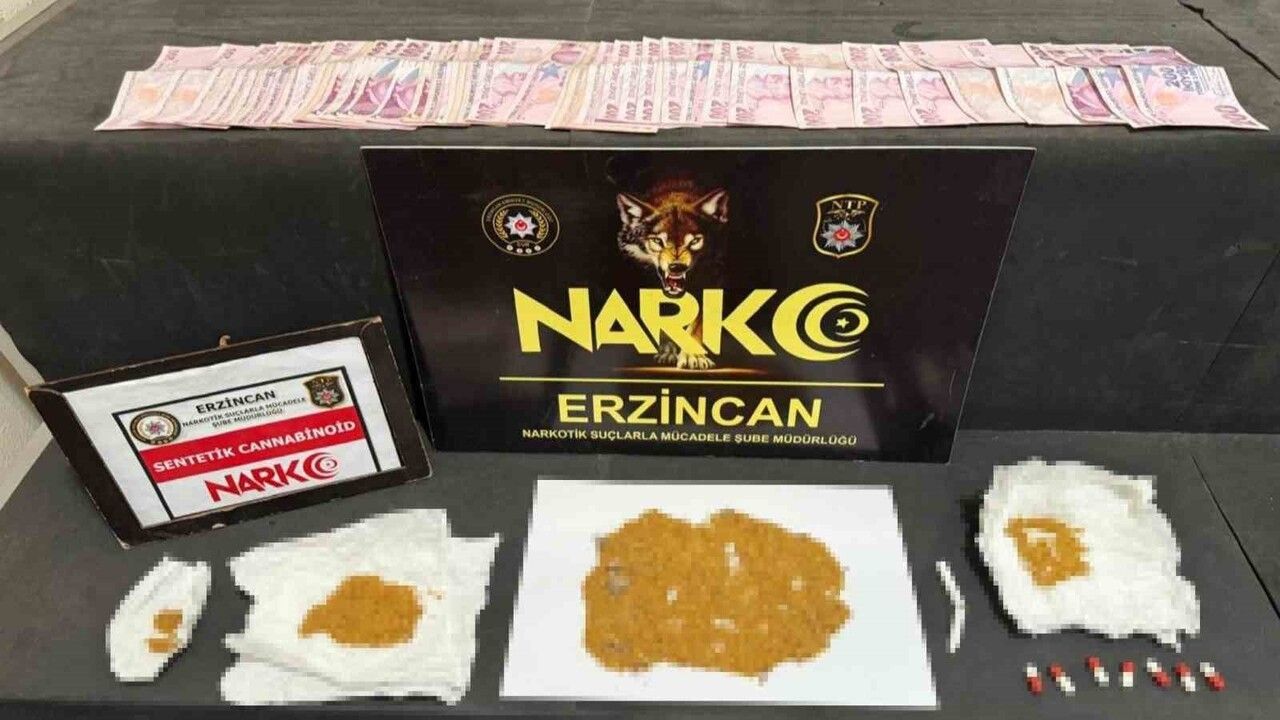 Erzincan'da Narkotik Operasyonu: Bonzai ve Sentetik Ecza Ele Geçirildi