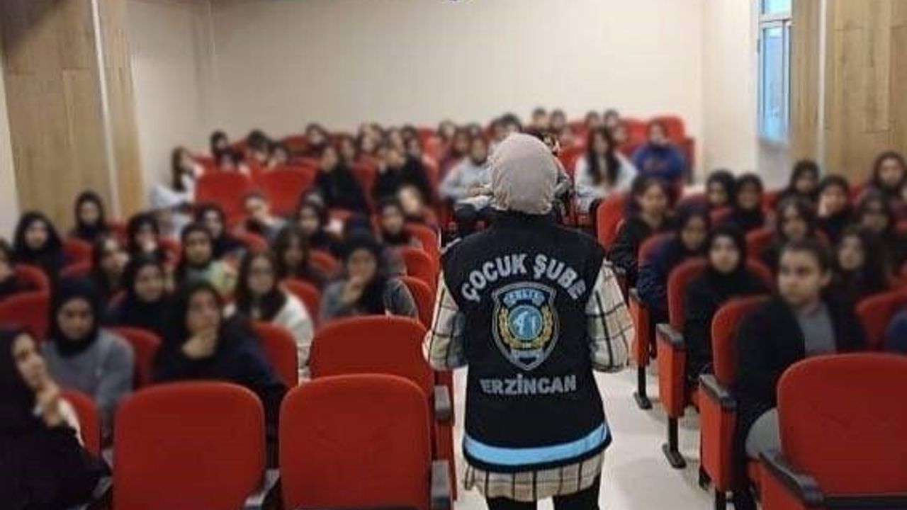 Erzincan'da öğrencilere güvenlik ve siber farkındalık eğitimi