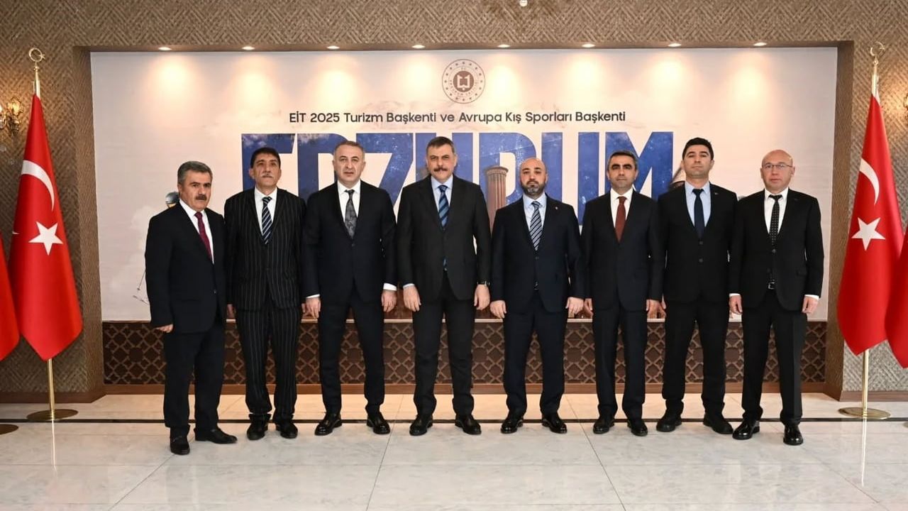 Erzurum’da kırmızı et sektörü temsilcileri Vali Mustafa Çiftçi’yi ziyaret etti