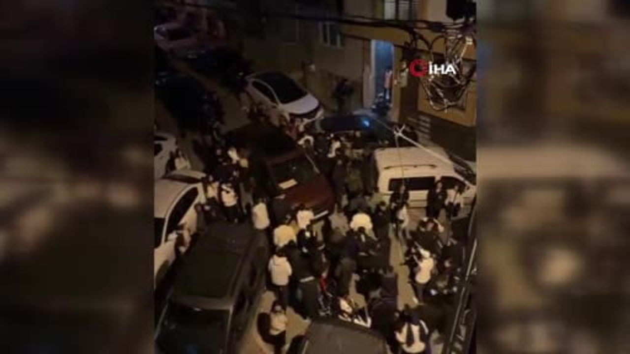 Esenyurt'ta asker eğlencesinde kavga: İnönü Mahallesi'nde görüntülendi