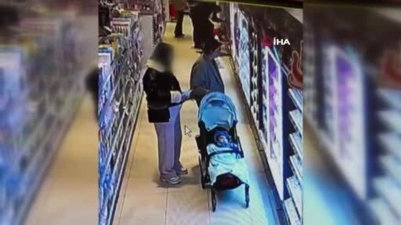 Esenyurt'ta müşteri kılığına giren kadın hırsız AVM güvenlik kameralarına yansıdı