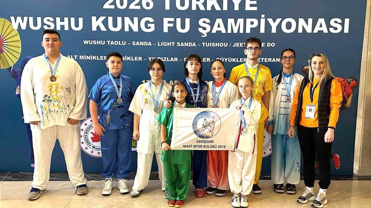 Eskişehirli koruyucu aile sporcusu Mislina, 2026 Türkiye Wushu Kung Fu Şampiyonası'nda 3 Türkiye derecesi elde etti