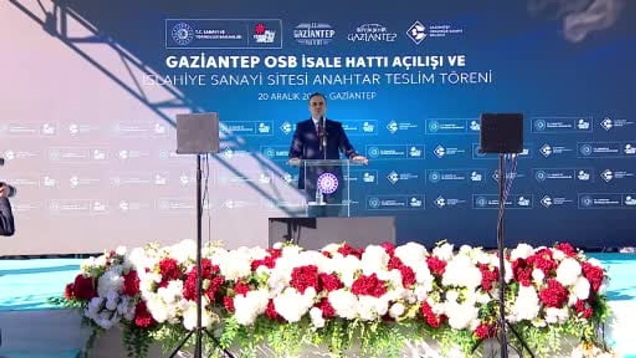 Fırat-OSB İsale Hattı hizmete açıldı: Gaziantep OSB'ye günlük 120 bin m³ su temini sağlanacak
