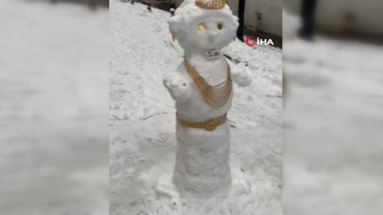 Gaziantep'te Kar Yağışı Esnafı Yaratıcı Çözümlere Yöneltti