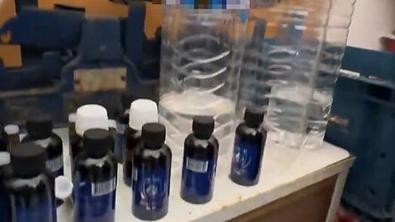 Gaziantep'te kasap dükkanında kaçak alkol üretimi tespit edildi, işyeri mühürlendi