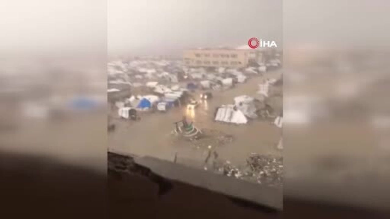 Gazze’de şiddetli yağış çadırları su altında bıraktı — Barınma ihtiyacı kritik