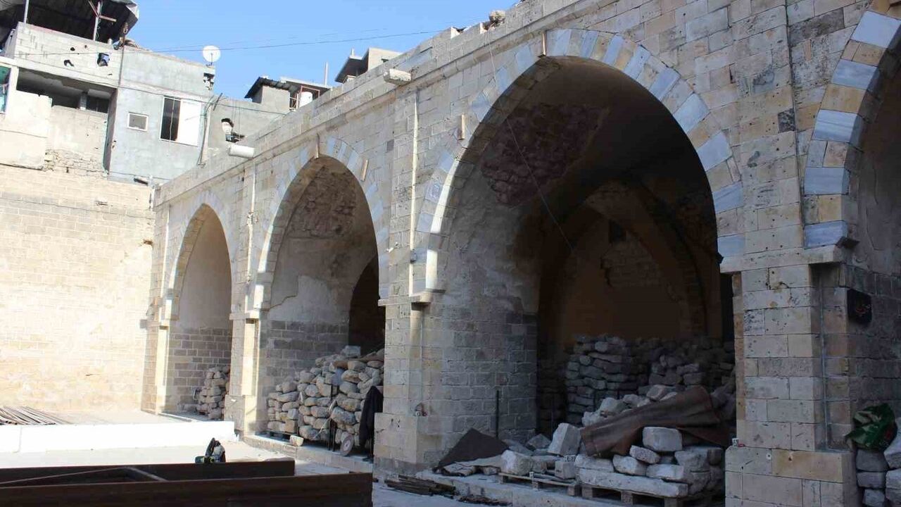 Gazze'deki Tarihi Büyük Ömer Camii'nde Restorasyon Çalışmaları Başladı