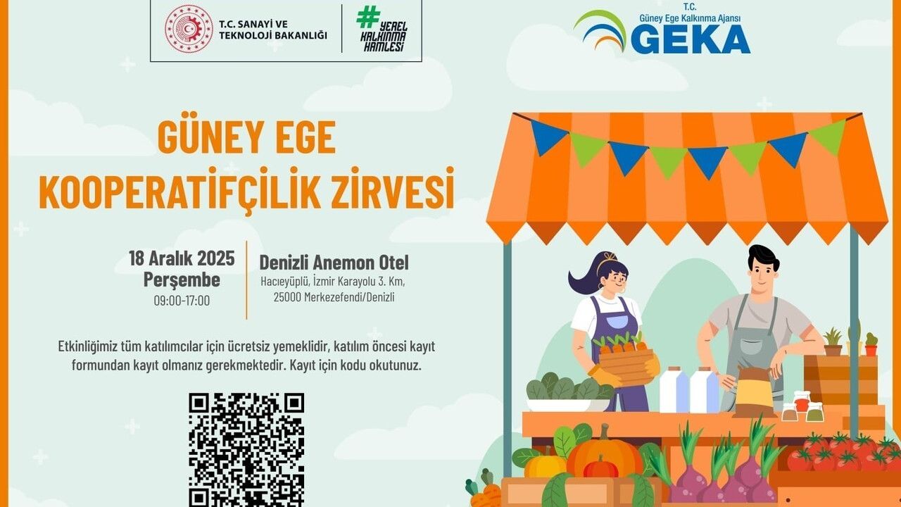 GEKA, 18 Aralık 2025'te Denizli'de Güney Ege Kooperatifçilik Zirvesi'ne ev sahipliği yapacak