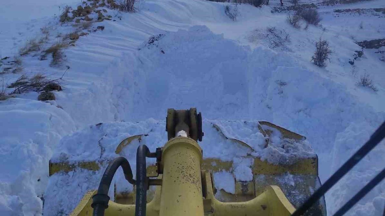 Gercüş'te 45 köy yolu karla mücadeleyle ulaşıma açıldı