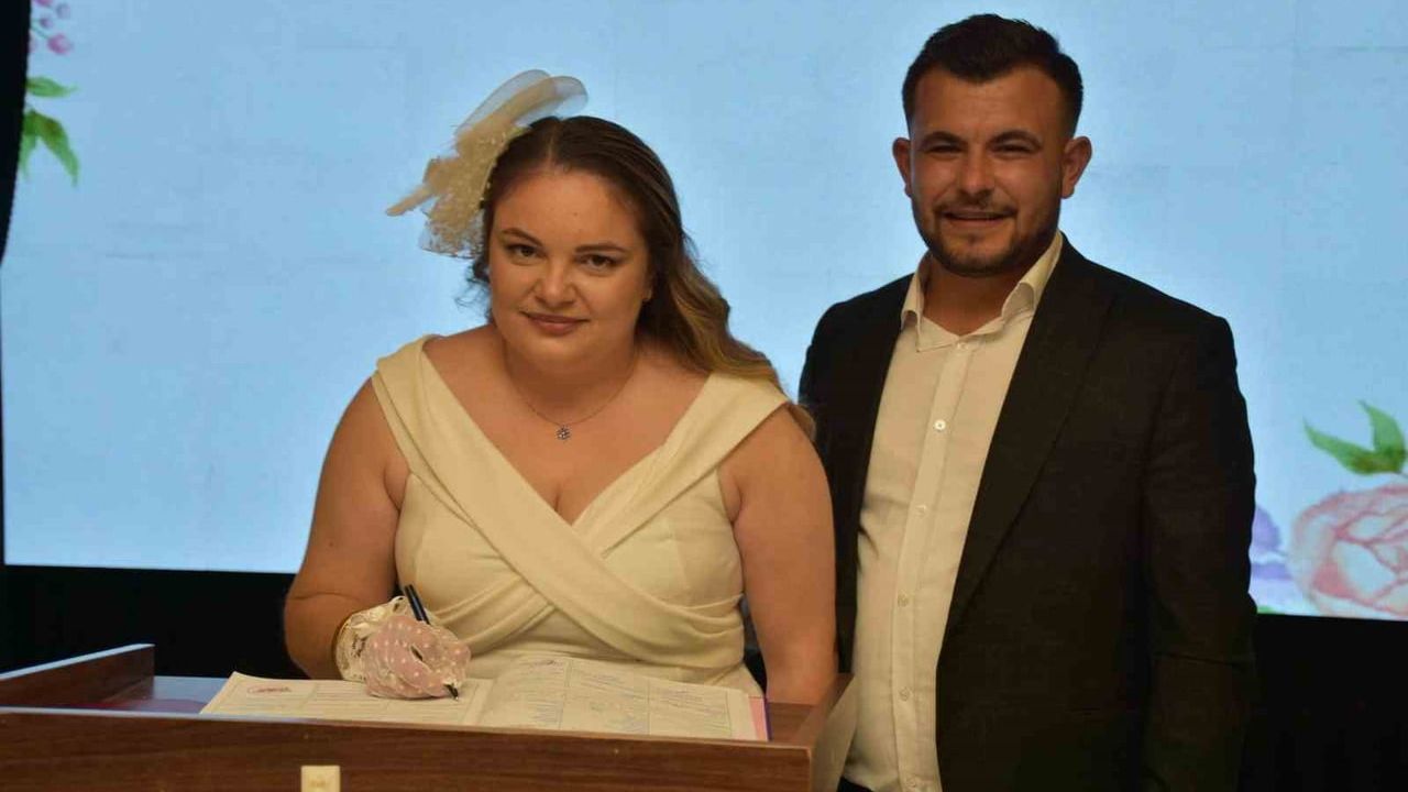 Germencik'te 2025'te 310 çift belediye nikahıyla hayatlarını birleştirdi