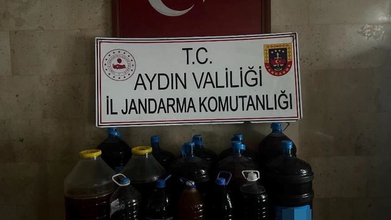 Germencik'te Jandarma Operasyonunda 202 Litre Kaçak Alkol Ele Geçirildi