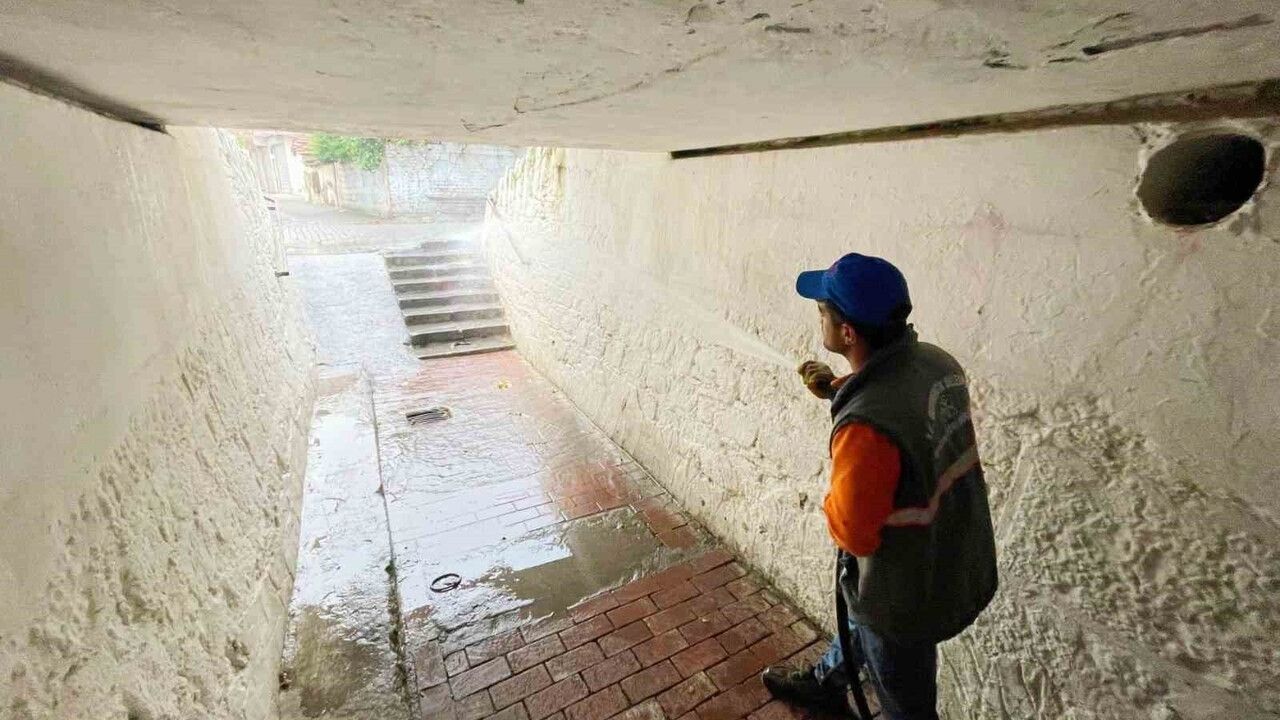 Germencik’te Ortaklar Mahallesi’nde kapsamlı temizlik çalışması