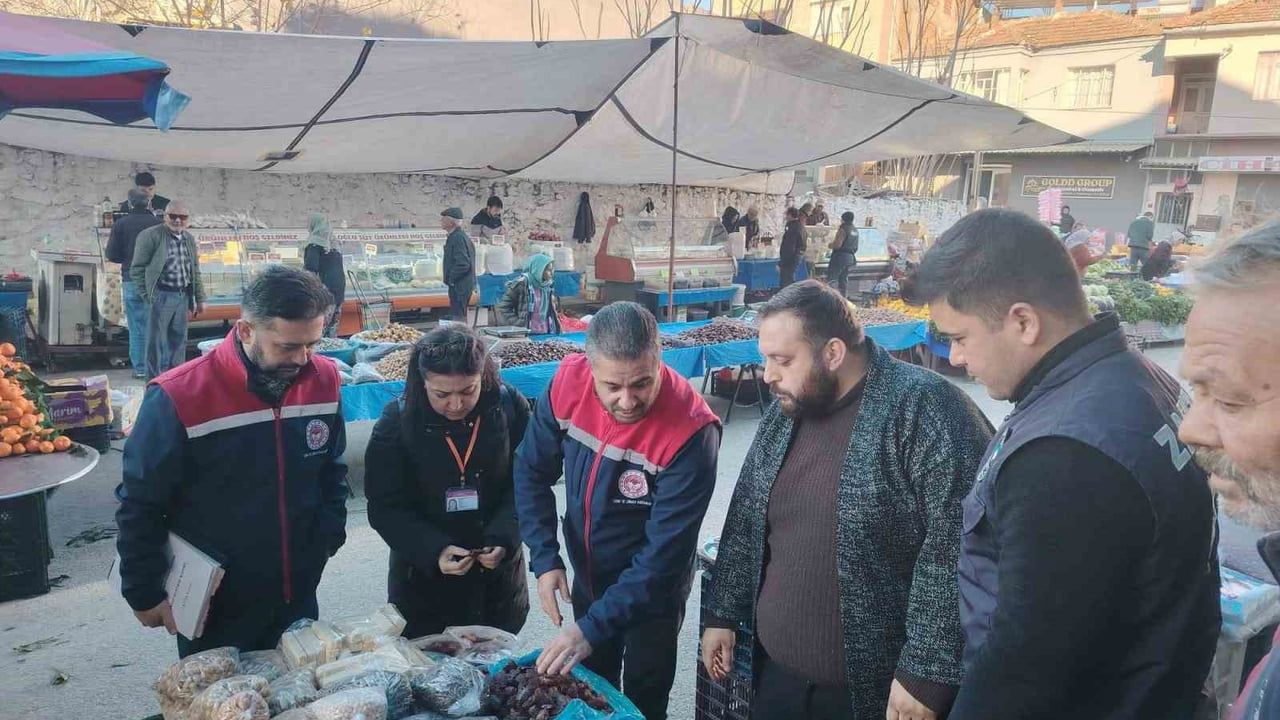 Germencik’te Ortaklar Semt Pazarı’nda Kapsamlı Gıda Denetimi