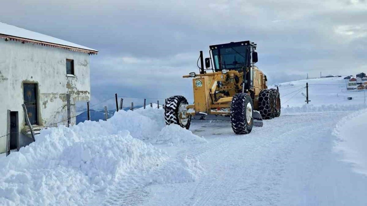 Giresun'da kar nedeniyle 39 köy yolu ulaşıma kapandı