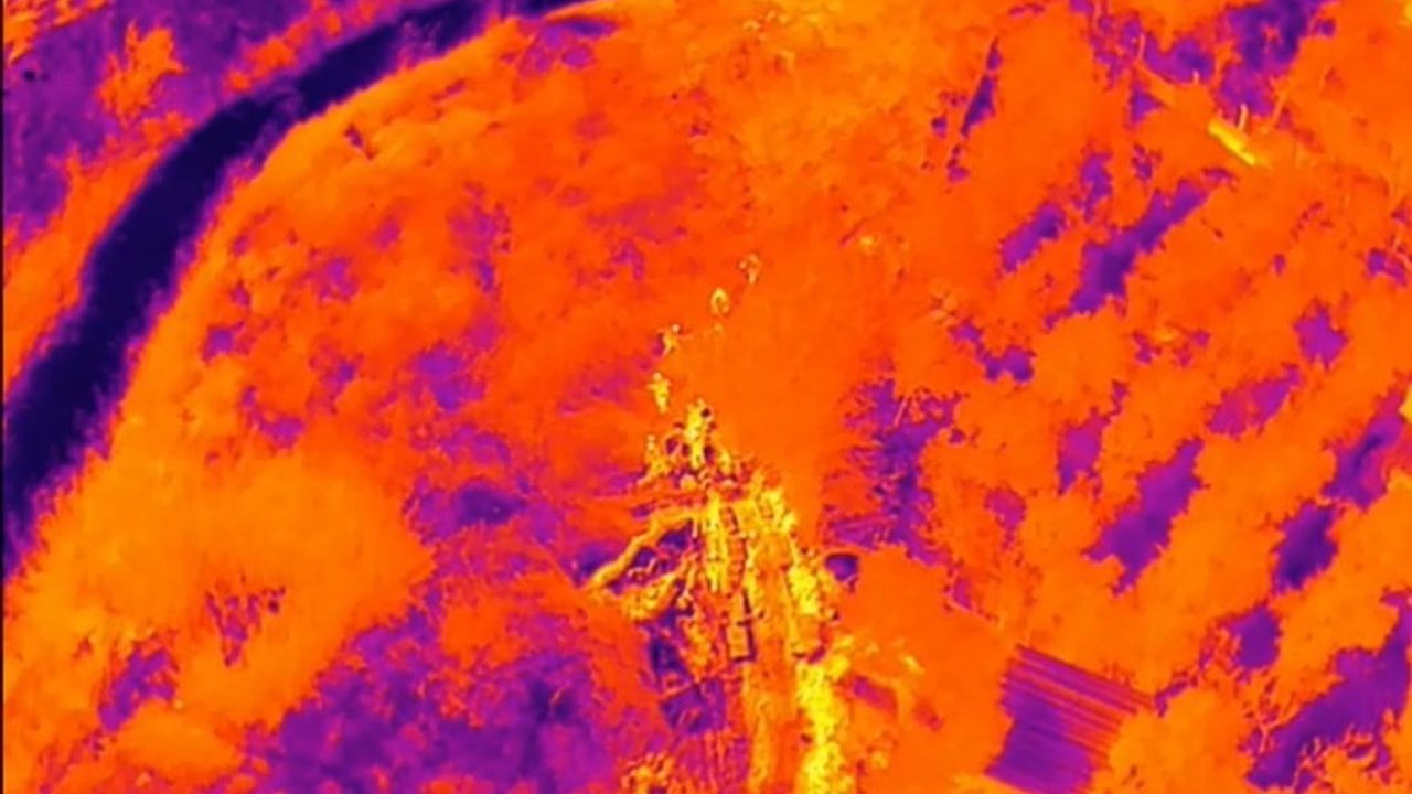 Hatay'da 5 yıl hapisle aranan şahıs sazlıkta dron ile yakalandı