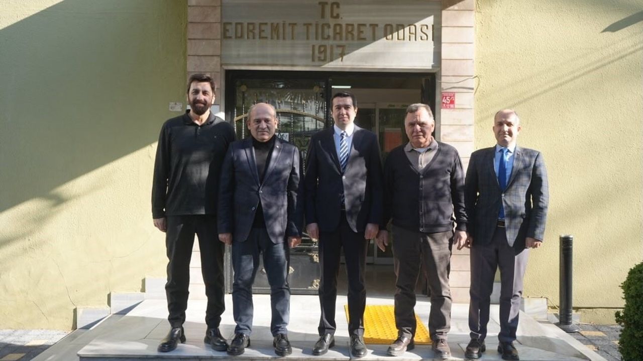 Havran Kaymakamı Muhammed Evlice, Edremit Ticaret Odası'nı Ziyaret Etti